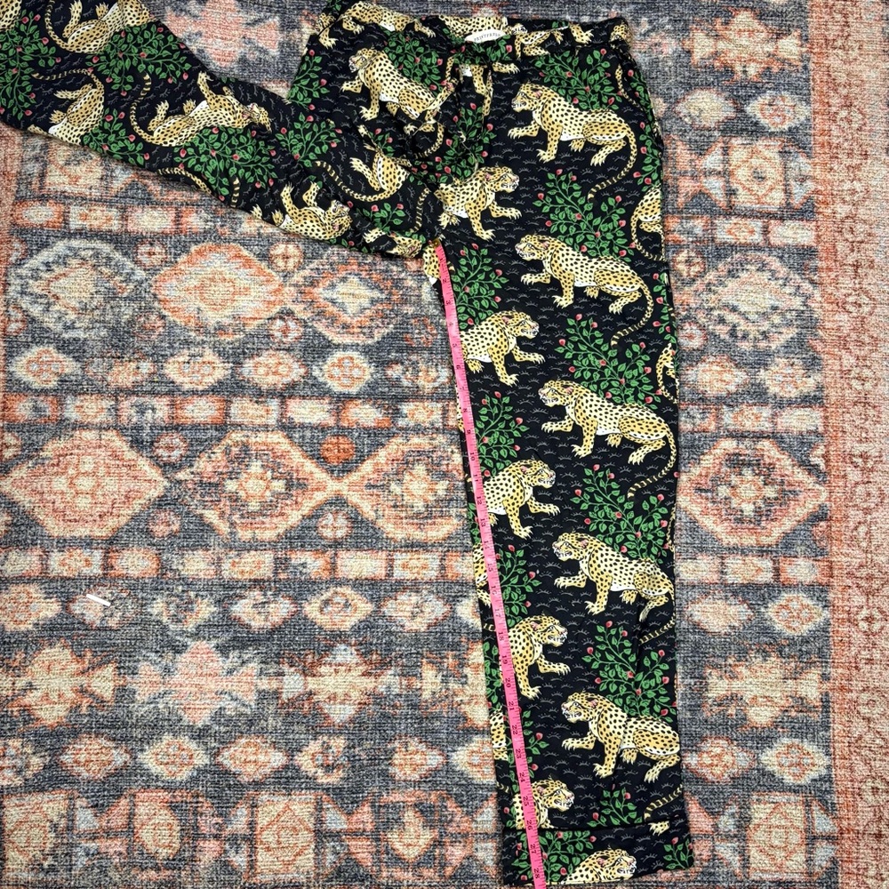 Printfresh Black and Cream Leopard Print Pants - Picture 12 of 13
